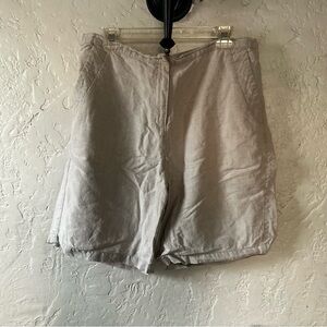 L.L. Bean 100% Linen Long Shorts